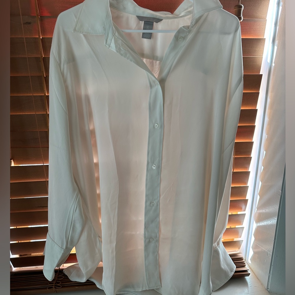 H&M Silk Button Up NWOT